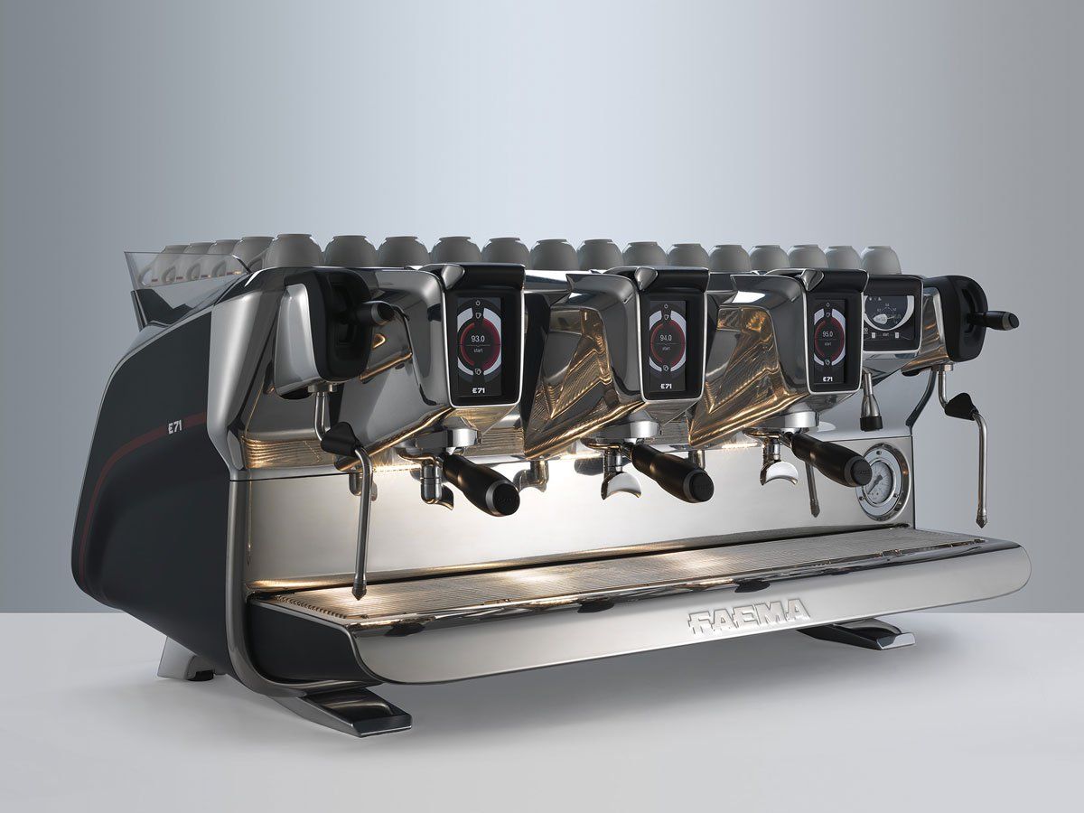 Faema E71 by Giugiaro Design is a professional hi tech coffee machine